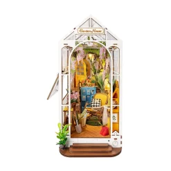 Rolife Holiday Garden House 3D Creative Bookend