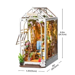 Rolife Holiday Garden House 3D Creative Bookend