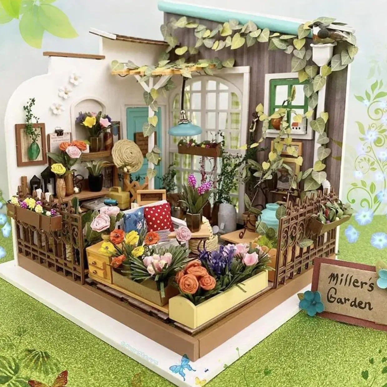 Rolife Miller's Garden Wooden Diorama Kit