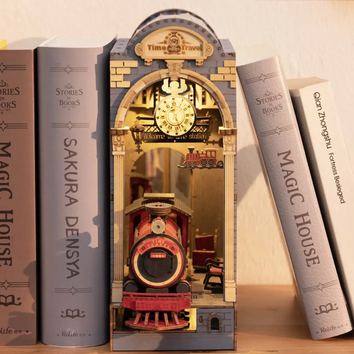 Rolife Time Travel 3D Creative Bookend