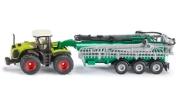 Siku 1/87 Claas Xerion with Vacuum Tanker Diecast Model