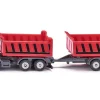 Siku Truck with Dumper Body and Tipping Trailer Diecast Model