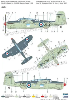 Special Hobby 1/72 Fairey Barracuda Mk.III ASV Mk.XI Radar Model Kit