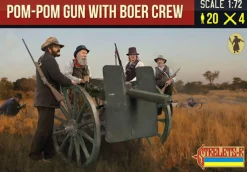 Strelets 1/72 Boer War Pom Pom Gun with Boer Crew