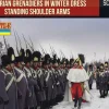 Strelets 1/72 Napoleonic Austrian Grenadiers Winter Shoulder Arms