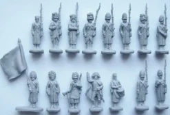 Strelets 1/72 Napoleonic Austrian Grenadiers Winter Shoulder Arms