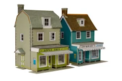 Superquick 1/76 Two Country Town Shops Card Building Kit