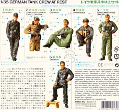 Tamiya 1/35 German Tank Crew At Rest