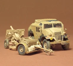 Tamiya 1/35 Ordnance QF 25-Pounder Howitzer & Morris C8 Quad Tractor