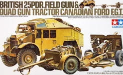 Tamiya 1/35 Ordnance QF 25-Pounder Howitzer & Morris C8 Quad Tractor
