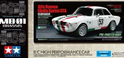 Tamiya 1/10 RC Alfa Romeo Giulia Sprint GTA Club MB-01 Prepainted Model Kit