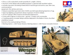 Tamiya 1/35 Sd.Kfz.124 Wespe SPG Italian Front