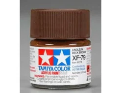 Tamiya Mini XF-79 Flat Linoleum Deck Brown 10ml Acrylic Paint