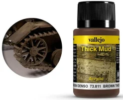 Vallejo Acrylic Weathering Effects 40ml Brown Thick Mud