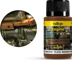 Vallejo Acrylic Weathering Effects 40ml Brown Engine Soot