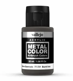 Vallejo Metal Color 721 32ml Burnt Iron Acrylic Paint