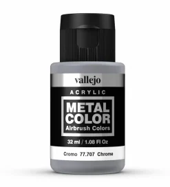 Vallejo Metal Color 707 32ml Chrome Acrylic Paint