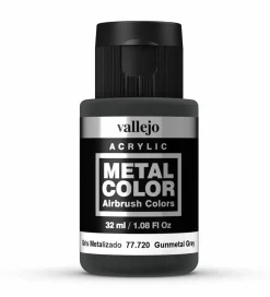Vallejo Metal Color 720 32ml Gunmetal Acrylic Paint