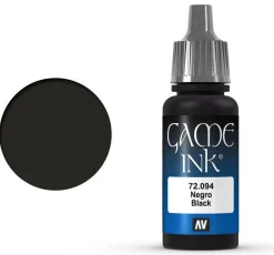Vallejo 17ml Game Color Ink Black