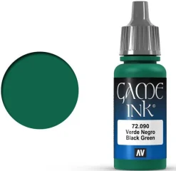 Vallejo 17ml Game Color Ink Black Green