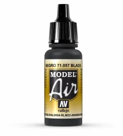 Vallejo Model Air 057 17ml Black Matt Acrylic