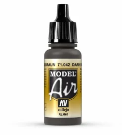Vallejo Model Air 042 17ml Dark Brown RLM61 Matt Acrylic