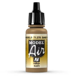 Vallejo Model Air 278 17ml Sand Yellow RLM79 Matt Acrylic