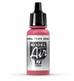 Vallejo Model Air 070 17ml Signal Red Metallic Acrylic