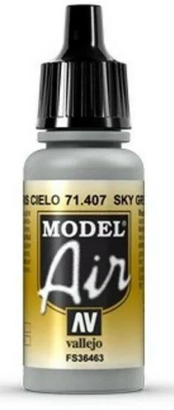 Vallejo Model Air 407 17ml Sky Grey Matt Acrylic