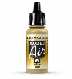 Vallejo Model Air 143 17ml UK Light Stone 61 Matt Acrylic