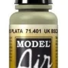 Vallejo Model Air 401 17ml UK BSC 28 Silver Grey Matt Acrylic