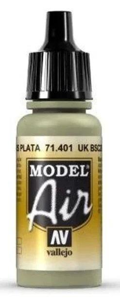 Vallejo Model Air 401 17ml UK BSC 28 Silver Grey Matt Acrylic