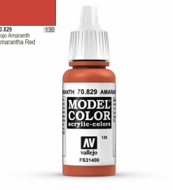 Vallejo Model Color 829 17ml Amarantha Red Matt Acrylic