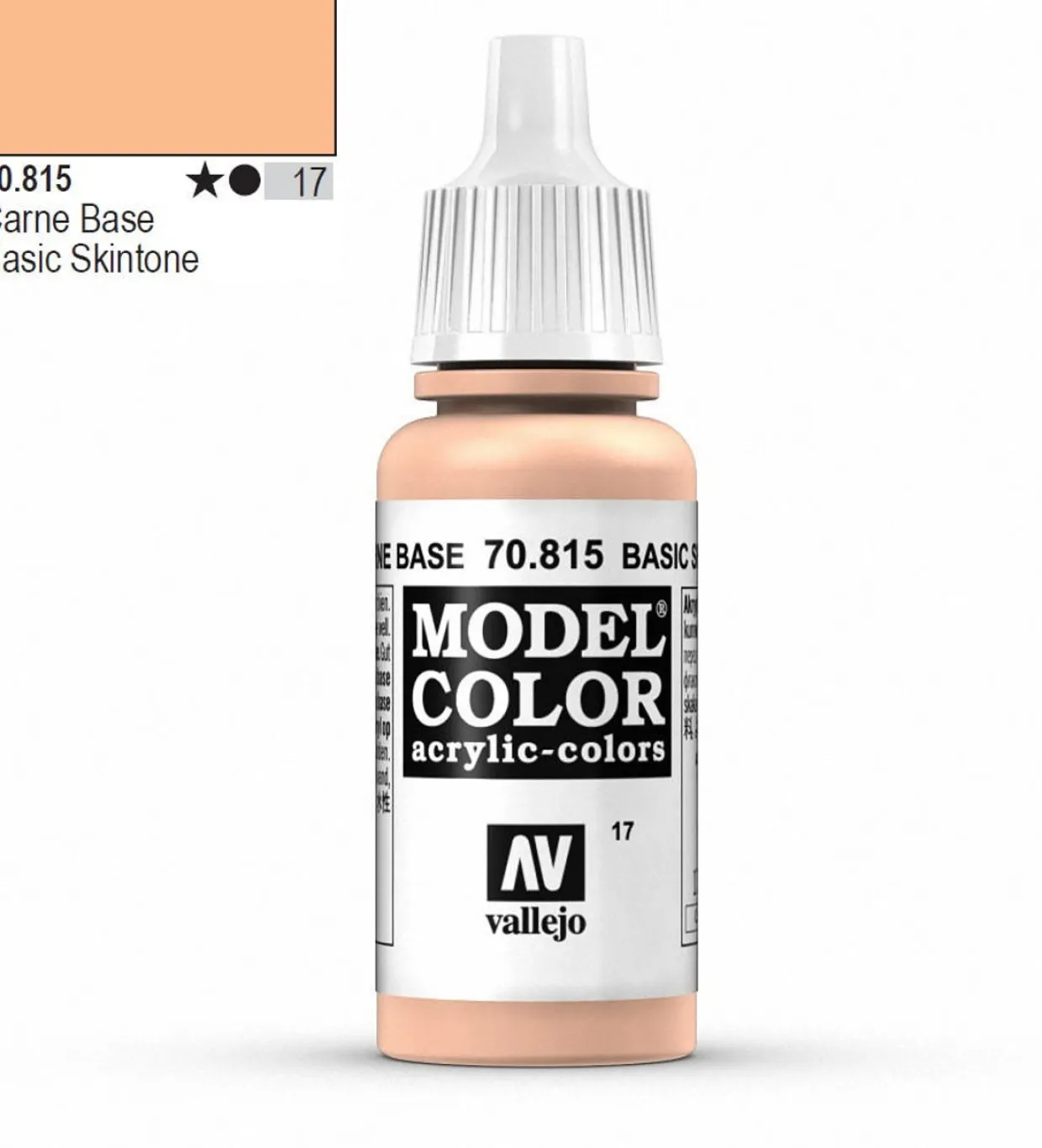 Vallejo Model Color 815 17ml Basic Skintone Matt Acrylic