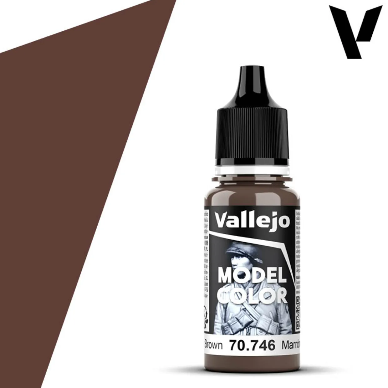 Vallejo Model Color 746 17ml Chestnut Brown Matt Acrylic