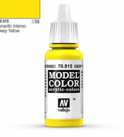 Vallejo Model Color 915 17ml Deep Yellow Matt Acrylic