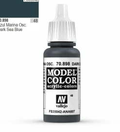 Vallejo Model Color 898 17ml Dark Sea Blue Matt Acrylic Paint