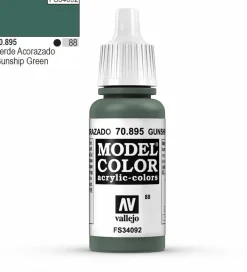 Vallejo Model Color 895 17ml Gunship Green Matt Acrylic