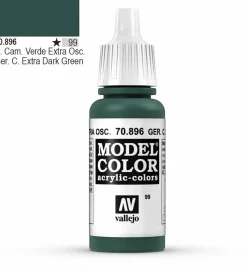 Vallejo Model Color 896 17ml German Dark Green Matt Acrylic