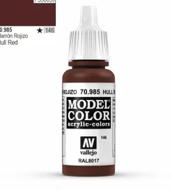 Vallejo Model Color 985 17ml Hull Red Matt Acrylic Paint