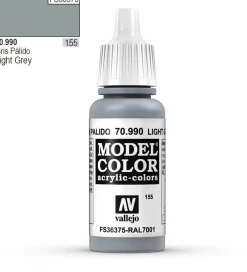 Vallejo Model Color 990 17ml Light Grey Matt Acrylic Paint