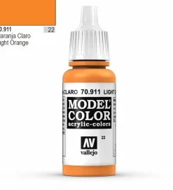 Vallejo Model Color 911 17ml Light Orange Matt Acrylic
