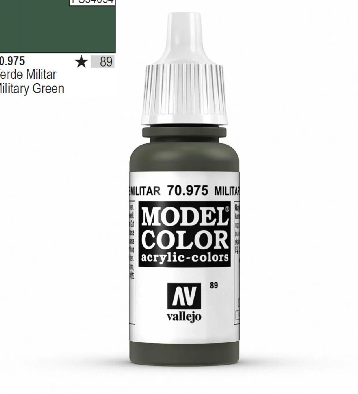 Vallejo Model Color 975 17ml Military Green Matt Acrylic