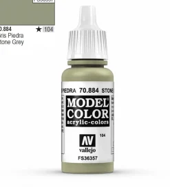 Vallejo Model Color 884 17ml Stone Grey Matt Acrylic Paint