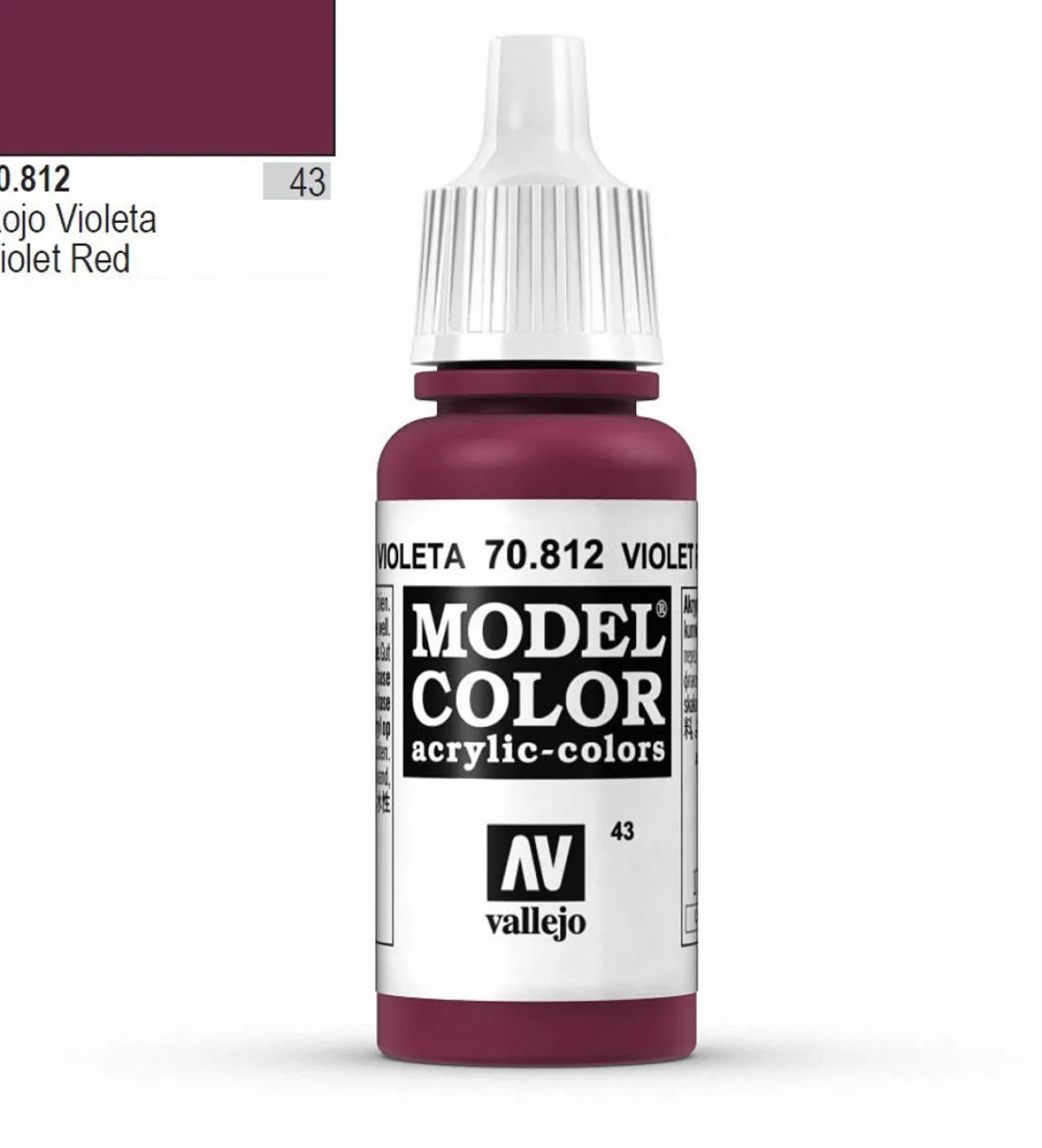 Vallejo Model Color 812 17ml Violet-Red Matt Acrylic