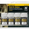 Vallejo Pigments Set - Soot & Ashes
