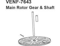 Venom Main Rotor Gear & Shaft - NR2