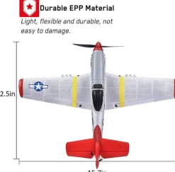 Volantex North American P51 Mustang 400mm Brushed RTF RC Plane