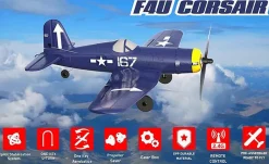 Volantex Vought Corsair F4U 400mm Brushed RTF RC Plane