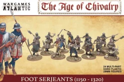 Wargames Atlantic 28mm Age of Chivalry - Foot Serjeants 1100-1320